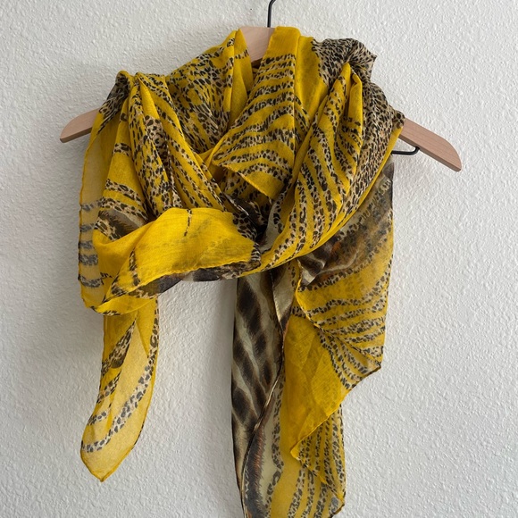 Multi Print Scarf - Picture 2 of 3